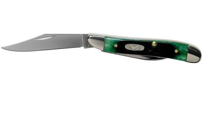 Case Peanut Hunter Green Bone, Sawcut, 27663, 6220 SS Pocket Knife 5 Case Peanut Hunter Green Bone, Sawcut, 27663, 6220 SS Pocket Knife - Image 3