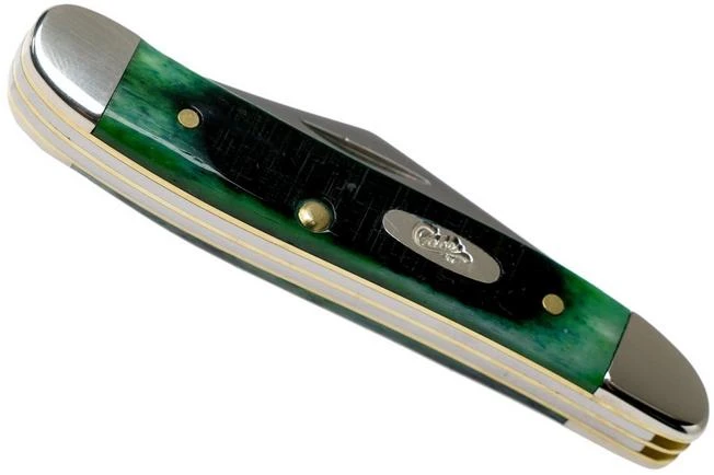 Case Peanut Hunter Green Bone, Sawcut, 27663, 6220 SS Pocket Knife 6 Case Peanut Hunter Green Bone, Sawcut, 27663, 6220 SS Pocket Knife - Image 4
