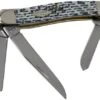 Case Medium Stockman White & Black Carbon Fibre-G10 Weave Smooth, 38923, 10318 SS Pocket Knife