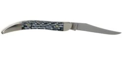 Case Small Texas Toothpick White & Black Carbon Fibre-G10 Weave Smooth, 38925, 1010096 SS -Knife Hub Shop CE38925 02 case