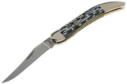 Case Small Texas Toothpick White & Black Carbon Fibre-G10 Weave Smooth, 38925, 1010096 SS -Knife Hub Shop CE38925 04 case