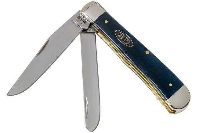 Case Trapper Mediterranean Blue Bone, Smooth, 52800, 6254 SS Pocket Knife 3 Case Trapper Mediterranean Blue Bone, Smooth, 52800, 6254 SS Pocket Knife