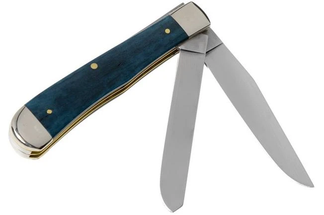 Case Trapper Mediterranean Blue Bone, Smooth, 52800, 6254 SS Pocket Knife 4 Case Trapper Mediterranean Blue Bone, Smooth, 52800, 6254 SS Pocket Knife - Image 2