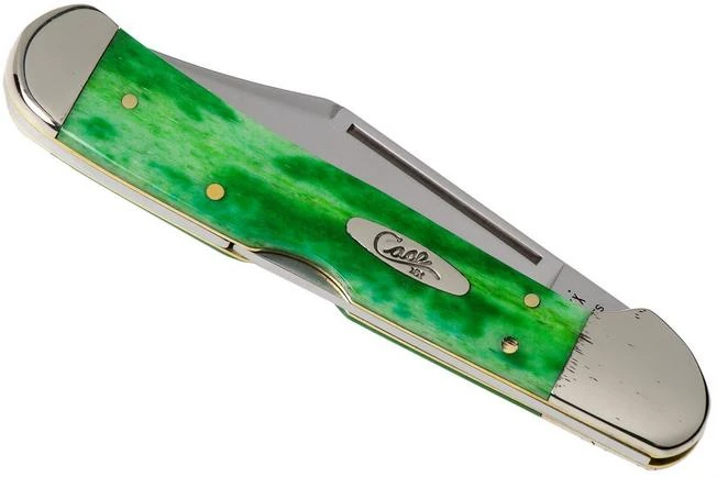 Case Copperlock Brilliant Green Bone, Smooth, 52823, 61549L SS Pocket Knife 6 Case Copperlock Brilliant Green Bone, Smooth, 52823, 61549L SS Pocket Knife - Image 4