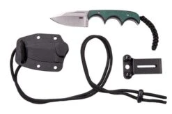 CRKT Minimalist Spear Point, Green Black, Neck Knife, Alan Folts Design -Knife Hub Shop CK 2396 07 crkt