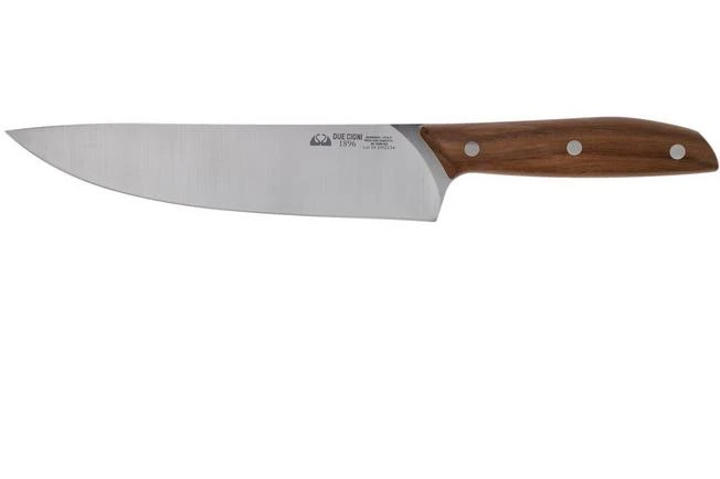 Due Cigni 1896, 2C1009NO Chef's Knife 20 Cm, Walnut Wood 3 Due Cigni 1896, 2C1009NO Chef's Knife 20 Cm, Walnut Wood