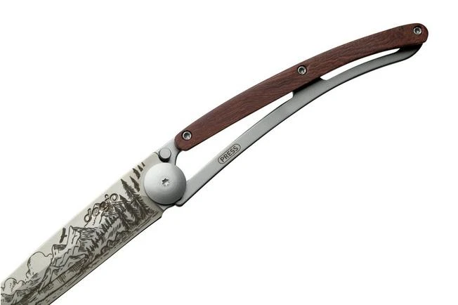 Deejo Tattoo 37g Coral Wood Mountain 1CB000080, Pocket Knife 8 Deejo Tattoo 37g Coral Wood Mountain 1CB000080, Pocket Knife - Image 6