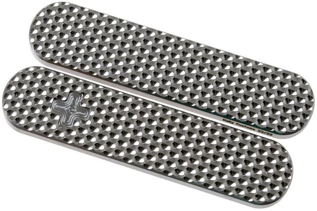 Daily Customs 58.2 Golfball Pattern, Titanium P10009496 Victorinox Scales 3 Daily Customs 58.2 Golfball Pattern, Titanium P10009496 Victorinox Scales
