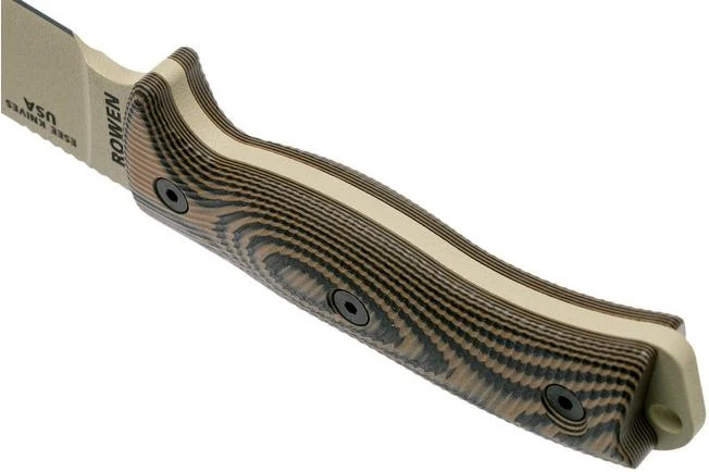 ESEE Model 6 Desert Tan Blade 3D Coyote-Black G10 Survival Knife 6PDT-005 Black Sheath + Clip Plate 6 ESEE Model 6 Desert Tan Blade 3D Coyote-Black G10 Survival Knife 6PDT-005 Black Sheath + Clip Plate - Image 4