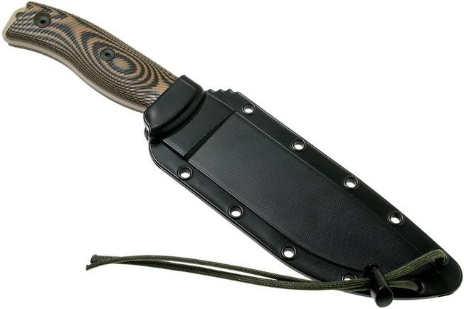 ESEE Model 6 Desert Tan Blade 3D Coyote-Black G10 Survival Knife 6PDT-005 Black Sheath + Clip Plate 8 ESEE Model 6 Desert Tan Blade 3D Coyote-Black G10 Survival Knife 6PDT-005 Black Sheath + Clip Plate - Image 6