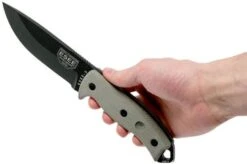 ESEE Model 5 Black Blade, Desert Tan Handle 5P-BK With Kydex Sheath + Belt Clip -Knife Hub Shop EE ESEE 5P BK 06 esee v2018 ee esee 5p bk 06