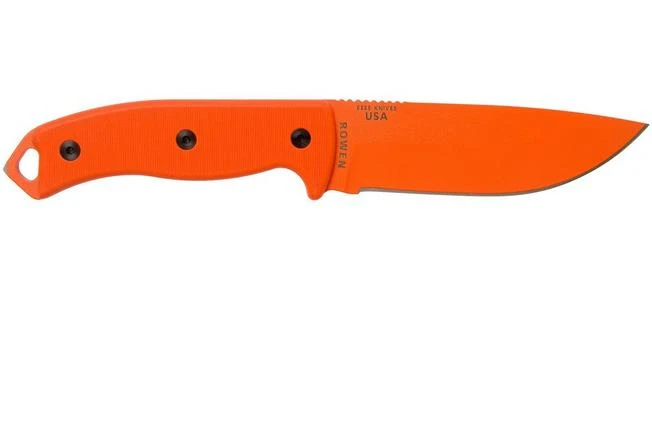 ESEE Model 5 Orange 5POROR G10 Survival Knife With Kydex Sheath + Belt Clip 4 ESEE Model 5 Orange 5POROR G10 Survival Knife With Kydex Sheath + Belt Clip - Image 2