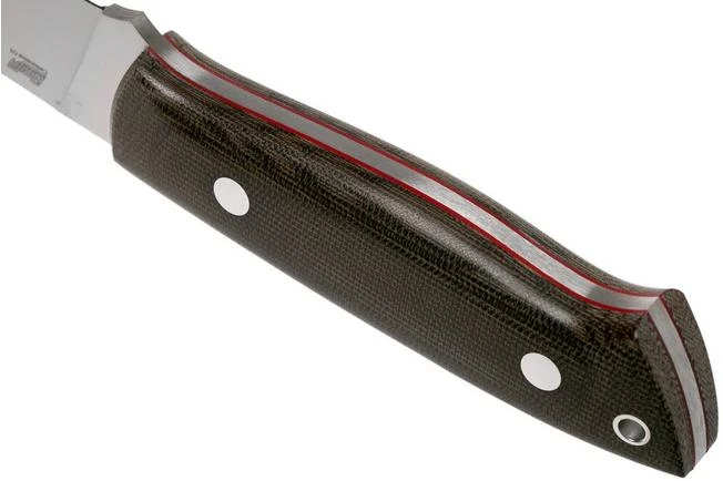 Brisa Trapper 95 Green Canvas Micarta O1 Flat 2026 Bushcraft Knife 6 Brisa Trapper 95 Green Canvas Micarta O1 Flat 2026 Bushcraft Knife - Image 4