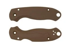 Flytanium Spyderco Para 3 Scales, Lotus Earth Brown G10