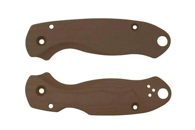 Flytanium Spyderco Para 3 Scales, Lotus Earth Brown G10 3 Flytanium Spyderco Para 3 Scales, Lotus Earth Brown G10