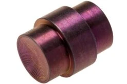 Flytanium Paramilitary 2 & 3 Lanyard Hole Stopper Spiral, Titanium Purple