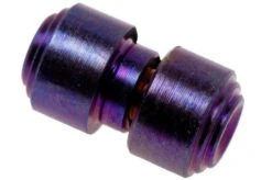 Flytanium Titanium Thumb Stud Kit For Benchmade Pocket Knives, Purple