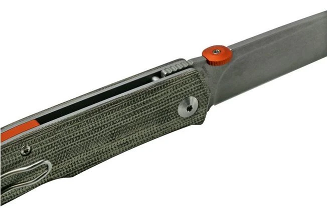 Fox Knives The Sicilian, Satin Green Micarta FX-525MI Pocket Knife, Bob Terzuola Design 8 Fox Knives The Sicilian, Satin Green Micarta FX-525MI Pocket Knife, Bob Terzuola Design - Image 6