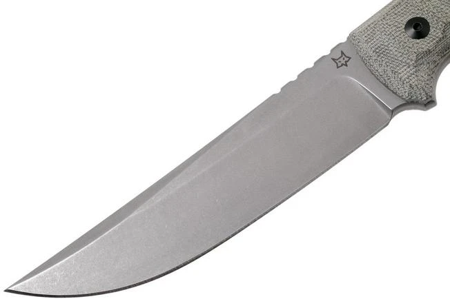 Fox Knives Ryu FX-634 MOD Green Canvas Micarta, Fixed Knife, Black Roc Knives Design 5 Fox Knives Ryu FX-634 MOD Green Canvas Micarta, Fixed Knife, Black Roc Knives Design - Image 3