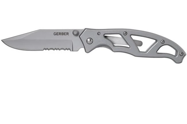 Gerber Paraframe I Clippoint Serrated 31-003627 Pocket Knife 3 Gerber Paraframe I Clippoint Serrated 31-003627 Pocket Knife