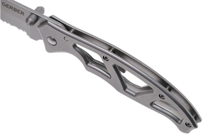 Gerber Paraframe I Clippoint Serrated 31-003627 Pocket Knife 9 Gerber Paraframe I Clippoint Serrated 31-003627 Pocket Knife - Image 7