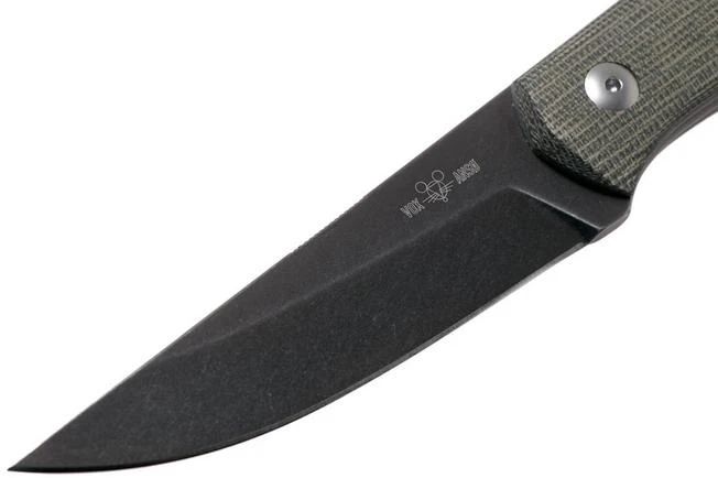 GiantMouse GMF2-P-G Green Canvas Micarta, PVD, Fixed Knife, Ansø En Voxnaes Design 5 GiantMouse GMF2-P-G Green Canvas Micarta, PVD, Fixed Knife, Ansø En Voxnaes Design - Image 3