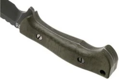 Rick Hinderer Ranch Bowie Green Canvas Micarta, Battle Black, Bowie Knife 13 Rick Hinderer Ranch Bowie Green Canvas Micarta, Battle Black, Bowie Knife -Knife Hub Shop HRK TRB BB GM 04 rick hinderer knives