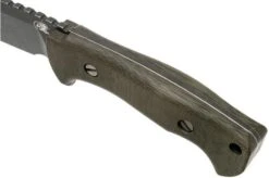 Rick Hinderer Ranch Bowie Green Canvas Micarta, Battle Black, Bowie Knife 14 Rick Hinderer Ranch Bowie Green Canvas Micarta, Battle Black, Bowie Knife -Knife Hub Shop HRK TRB BB GM 05 rick hinderer knives