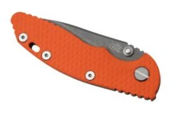 Rick Hinderer XM18 3.0” Slicer Non-Flipper CPM 20CV Orange G10 Pocket Knife -Knife Hub Shop HRK XM18 3 SLNFWF OR 06 rickhinderer