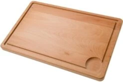 Il Cucinino Cutting Board With Met Slot, Beech Wood, 40x26 Cm