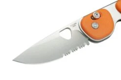 The James Brand The Redstone Tangerine, Stainless Serrated KN118163-01 Pocket Knife -Knife Hub Shop JAKN118163 01 03 james