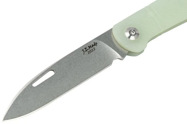 J.E. Made Zulu Jade G10, D2 Slipjoint Pocket Knife 5 J.E. Made Zulu Jade G10, D2 Slipjoint Pocket Knife - Image 3