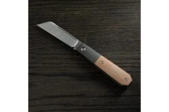 Jack Wolf Midnight Jack, Natural Canvas Micarta MIDNI-01-NAT Slipjoint Pocket Knife