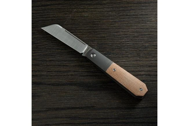 Jack Wolf Midnight Jack, Natural Canvas Micarta MIDNI-01-NAT Slipjoint Pocket Knife 3 Jack Wolf Midnight Jack, Natural Canvas Micarta MIDNI-01-NAT Slipjoint Pocket Knife