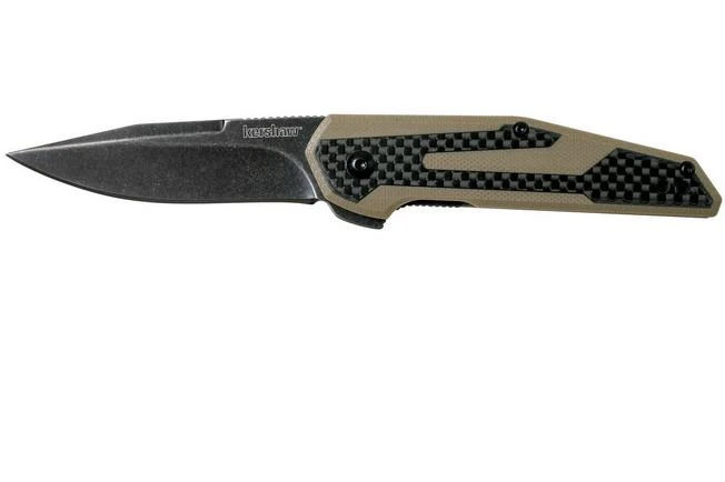 Kershaw Fraxion 1160TANBW Pocket Knife Tan Blackwash, Jens Anso Design 3 Kershaw Fraxion 1160TANBW Pocket Knife Tan Blackwash, Jens Anso Design