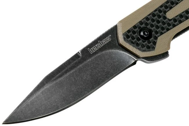 Kershaw Fraxion 1160TANBW Pocket Knife Tan Blackwash, Jens Anso Design 5 Kershaw Fraxion 1160TANBW Pocket Knife Tan Blackwash, Jens Anso Design - Image 3