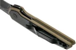 Kershaw Fraxion 1160TANBW Pocket Knife Tan Blackwash, Jens Anso Design 13 Kershaw Fraxion 1160TANBW Pocket Knife Tan Blackwash, Jens Anso Design -Knife Hub Shop KE1160TANBW 05 kershaw