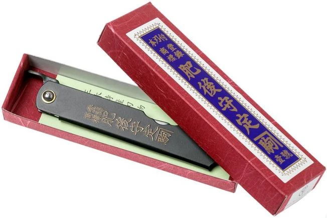 Higonokami Pocket Knife 7.3 Cm HIGOCB, Blue Paper Steel, Matte Black Steel 10 Higonokami Pocket Knife 7.3 Cm HIGOCB, Blue Paper Steel, Matte Black Steel - Image 8