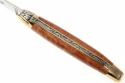 Forge De Laguiole - Natural Wood Folder, Briarwood -Knife Hub Shop LA1211BR 04 forge de laguiole vouwmes la1211br d4