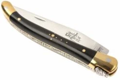 Forge De Laguiole - Natural Wood Folder, 3 Inch, Ebony 9 Forge De Laguiole - Natural Wood Folder, 3 Inch, Ebony -Knife Hub Shop LA129EB 03 forge de laguiole vouwmes la129eb d3