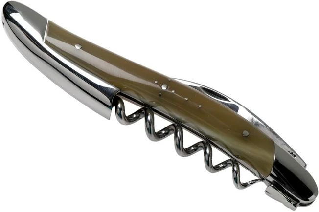 Forge De Laguiole SOM1B Waiter's Corkscrew Polished, Horn Tip 3 Forge De Laguiole SOM1B Waiter's Corkscrew Polished, Horn Tip