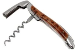 Forge De Laguiole SOM1THBRI, Polished Sommelier Knife, Thuya-wood -Knife Hub Shop LASOM1THBRI 02 forge de laguiole kelnersmes lasom1thbri 02