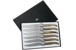 Forge De Laguiole, T62MINB, Steak Knife Set, Horn Tip