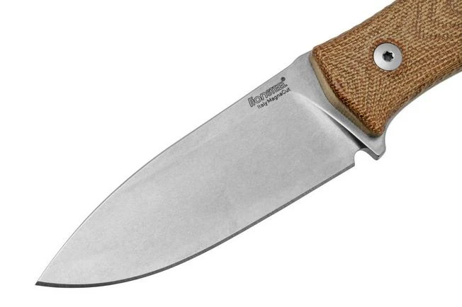 Lionsteel M4 Natural Micarta MagnaCut M4-MC-CVN, Knivesandtools Exclusive, Fixed Knife 5 Lionsteel M4 Natural Micarta MagnaCut M4-MC-CVN, Knivesandtools Exclusive, Fixed Knife - Image 3