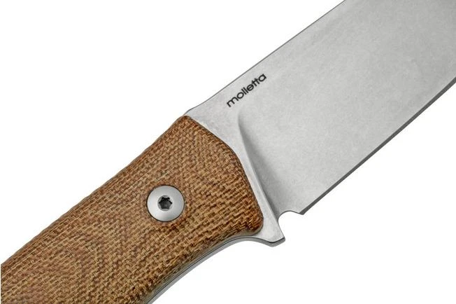 Lionsteel M4 Natural Micarta MagnaCut M4-MC-CVN, Knivesandtools Exclusive, Fixed Knife 7 Lionsteel M4 Natural Micarta MagnaCut M4-MC-CVN, Knivesandtools Exclusive, Fixed Knife - Image 5