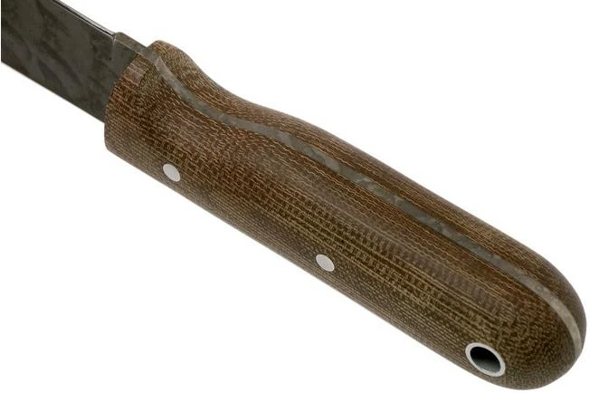 LT Wright Bushbaby HC, 1075, Matte Green Micarta, Leather Sheath, Bushcraft Knife 6 LT Wright Bushbaby HC, 1075, Matte Green Micarta, Leather Sheath, Bushcraft Knife - Image 4