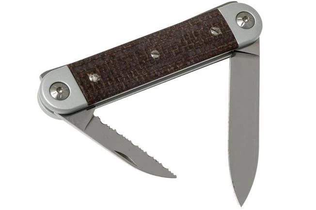 Maserin 60° Knife Sessantesimo 195/MCM Brown Micarta Pocket Knife 4 Maserin 60° Knife Sessantesimo 195/MCM Brown Micarta Pocket Knife - Image 2