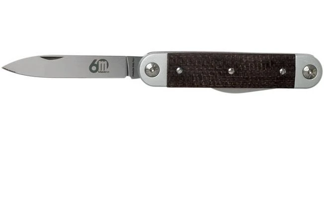 Maserin 60° Knife Sessantesimo 195/MCM Brown Micarta Pocket Knife 5 Maserin 60° Knife Sessantesimo 195/MCM Brown Micarta Pocket Knife - Image 3
