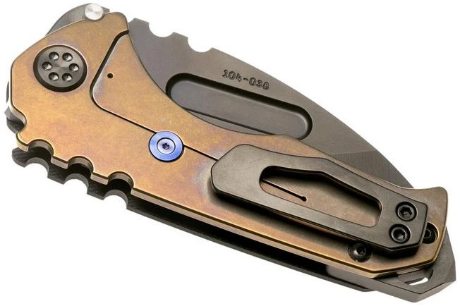 Medford Praetorian Genesis G S35VN, PVD Droppoint Blade, Black G10 Handle, PVD Hardware Pocket Knife 6 Medford Praetorian Genesis G S35VN, PVD Droppoint Blade, Black G10 Handle, PVD Hardware Pocket Knife - Image 4