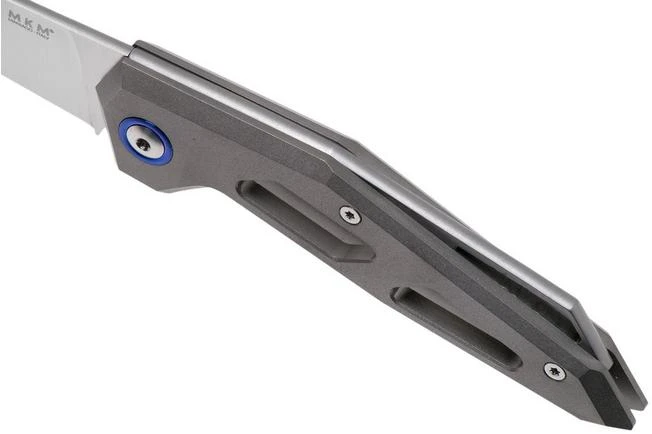 MKM Edge EG-T Sandblasted Titanium Pocket Knife, Graciut Design 9 MKM Edge EG-T Sandblasted Titanium Pocket Knife, Graciut Design - Image 7
